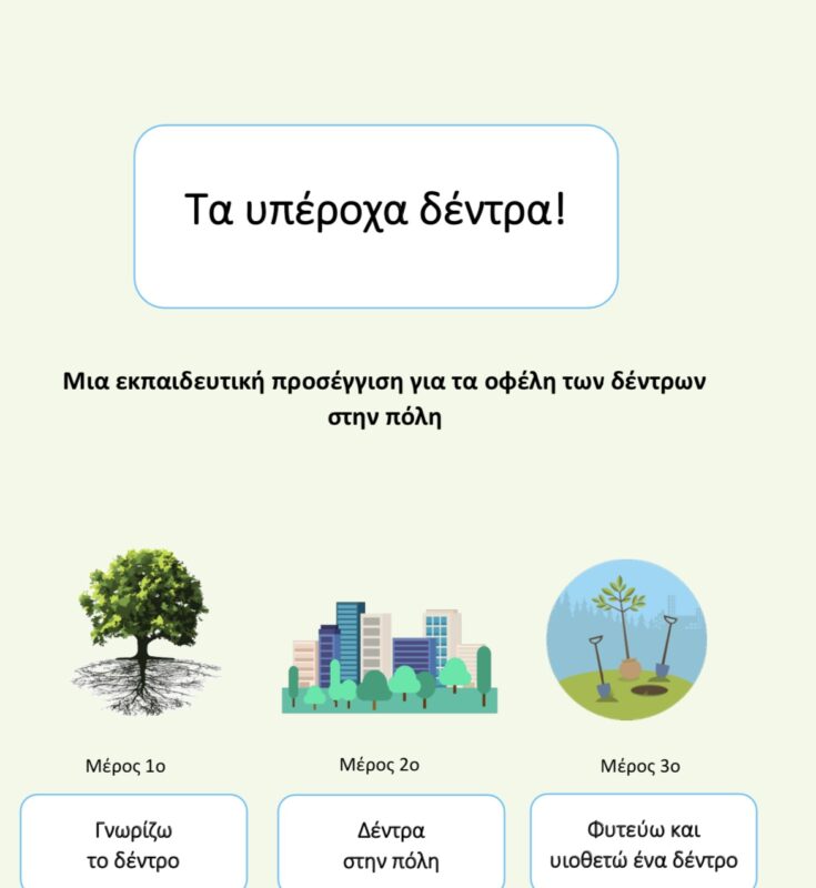 «Τα υπέροχα δέντρα» – εκπαιδευτικό υλικό του ΚΕΠΕΑ Ελευθερίου Κορδελιού & Βερτίσκου
